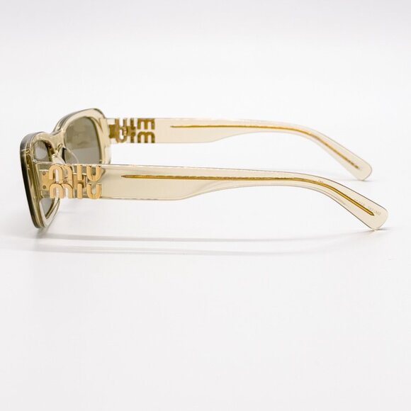 NEW MIU MIU SMU 08Z 11T40F SQUARE WOMEN SUNGLASSES MU08ZS NUDE EYEWEAR MU 08ZS - Picture 6 of 10